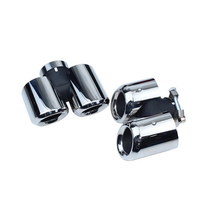 For 2020/21/2022/2023 Land Rover Defender L663 P400 90 2.0T 110 3.0T Muffler Tip Upgraded Four-Outlet bright Silver Exhaust Pipe EGRKit Shop