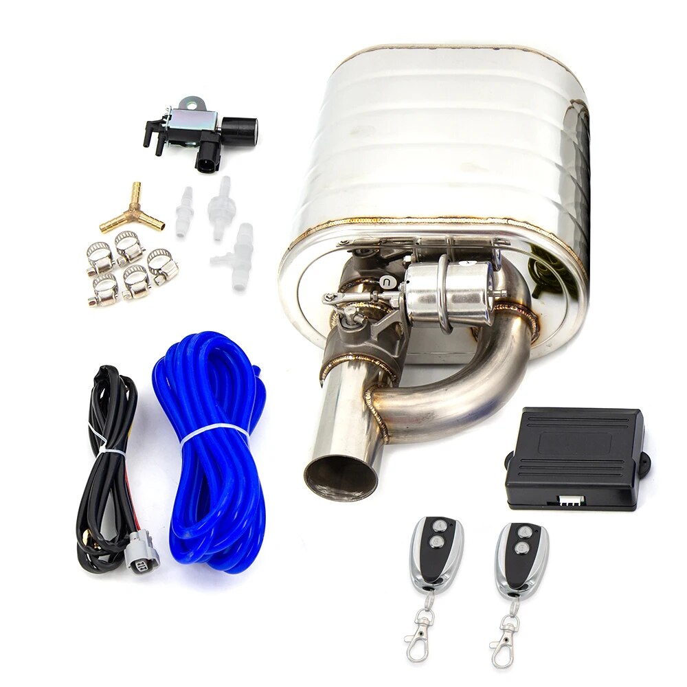 2" 2.5" 3'' Inch Exhaust Muffler With Dump Valve Stainless Steel Electric Exhaust Cutout Remote Control Set Or OBD Control EGRKit Shop