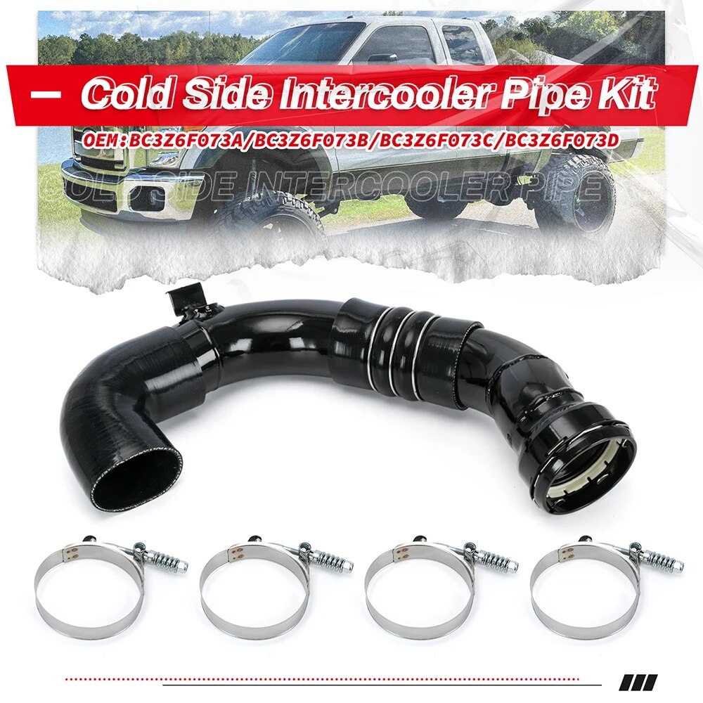 Cold Side Intercooler Pipe Kit 667-300 For 2011-2016 Ford F-250 F-350 F-450 F-550 Super Duty BC3Z6F073A BC3Z6F073B EGRKit Shop