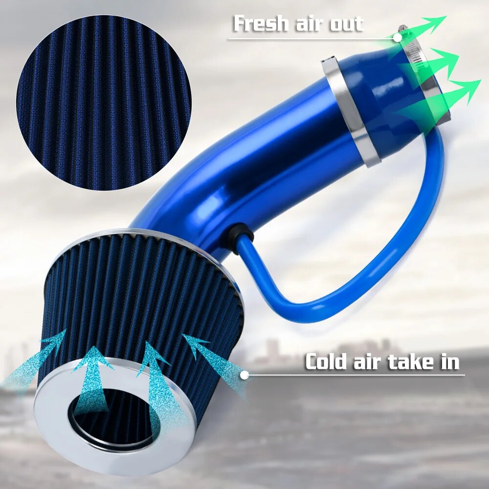 Universal 3" 76mm Air Filter & Cold Air Intake Pipe Turbo Induction Pipe Tube Kit Without Air Filter Cone EGRKit Shop