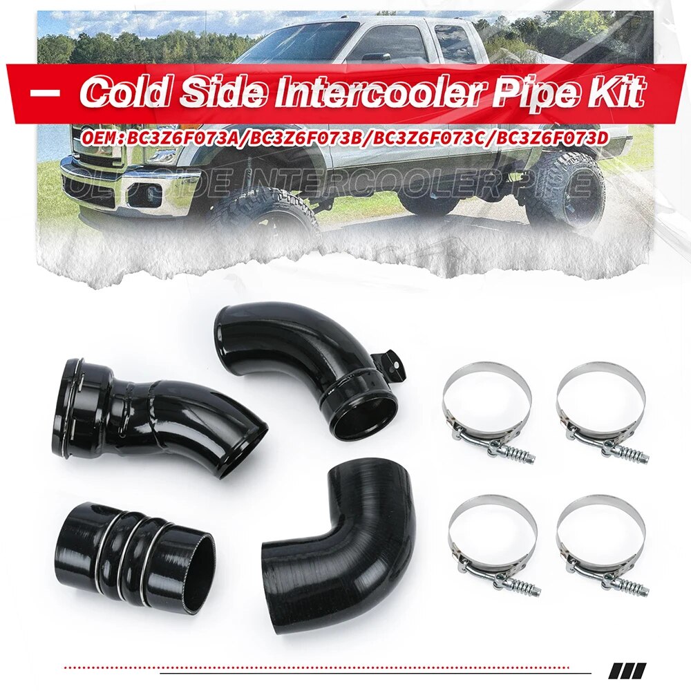 Cold Side Intercooler Pipe Kit 667-300 For 2011-2016 Ford F-250 F-350 F-450 F-550 Super Duty BC3Z6F073A BC3Z6F073B EGRKit Shop
