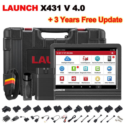 LAUNCH X431 V V4.0 Pro Car Diagnostic Tools Auto OBD2  Scanner Full System ECU Coding Active Test Guide Function Free Shipping EGRKIT Shop