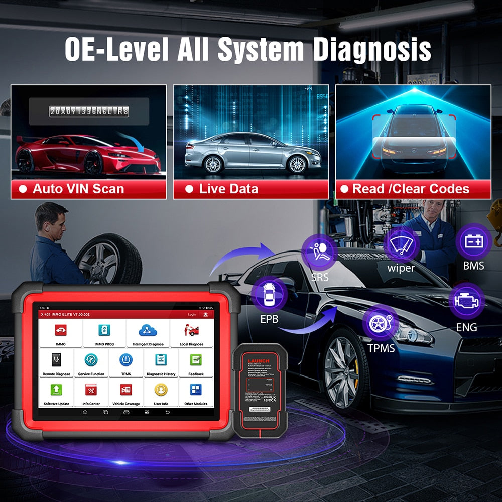 2023 LAUNCH X431 IMMO Elite Plus X-PROG 3 Key Programmer Car OBD2 Diagnostic Tools Anti-Theft Programming 39 Reset Auto Scanner EGRKit Shop