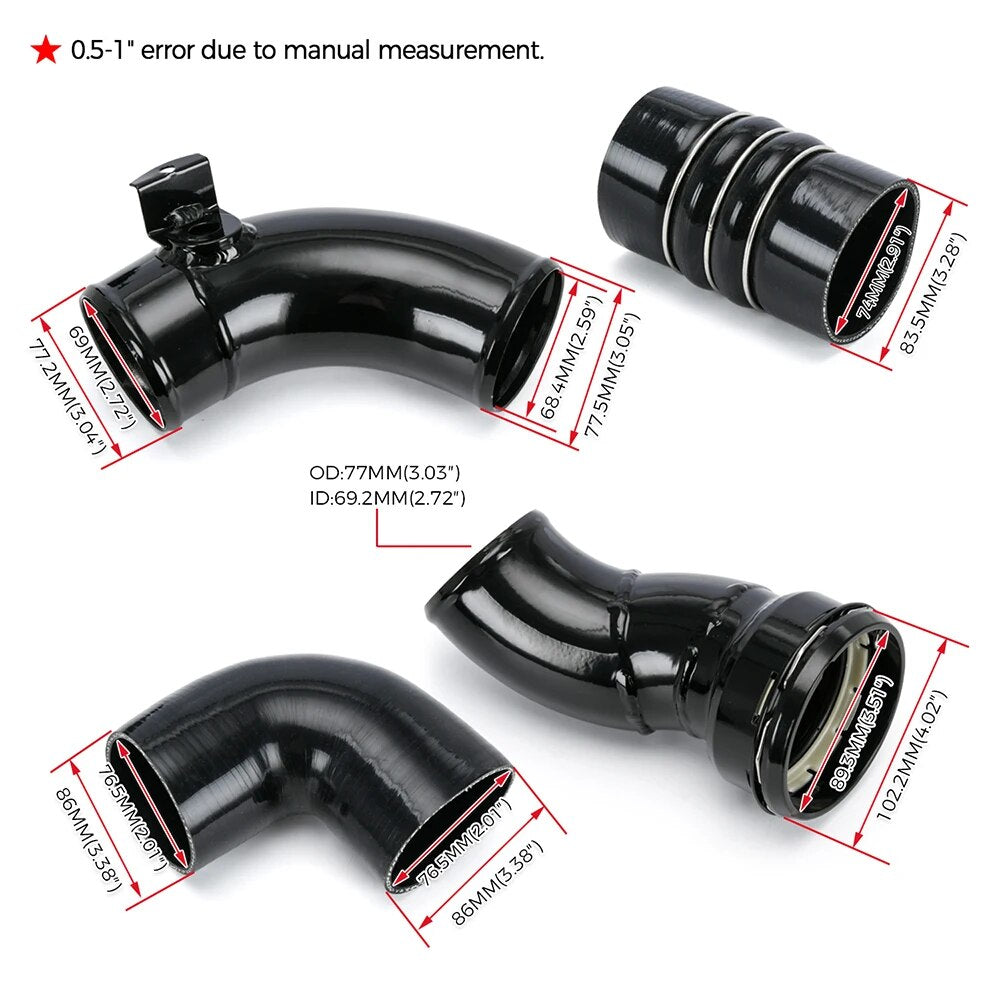 Cold Side Intercooler Pipe Kit 667-300 For 2011-2016 Ford F-250 F-350 F-450 F-550 Super Duty BC3Z6F073A BC3Z6F073B EGRKit Shop