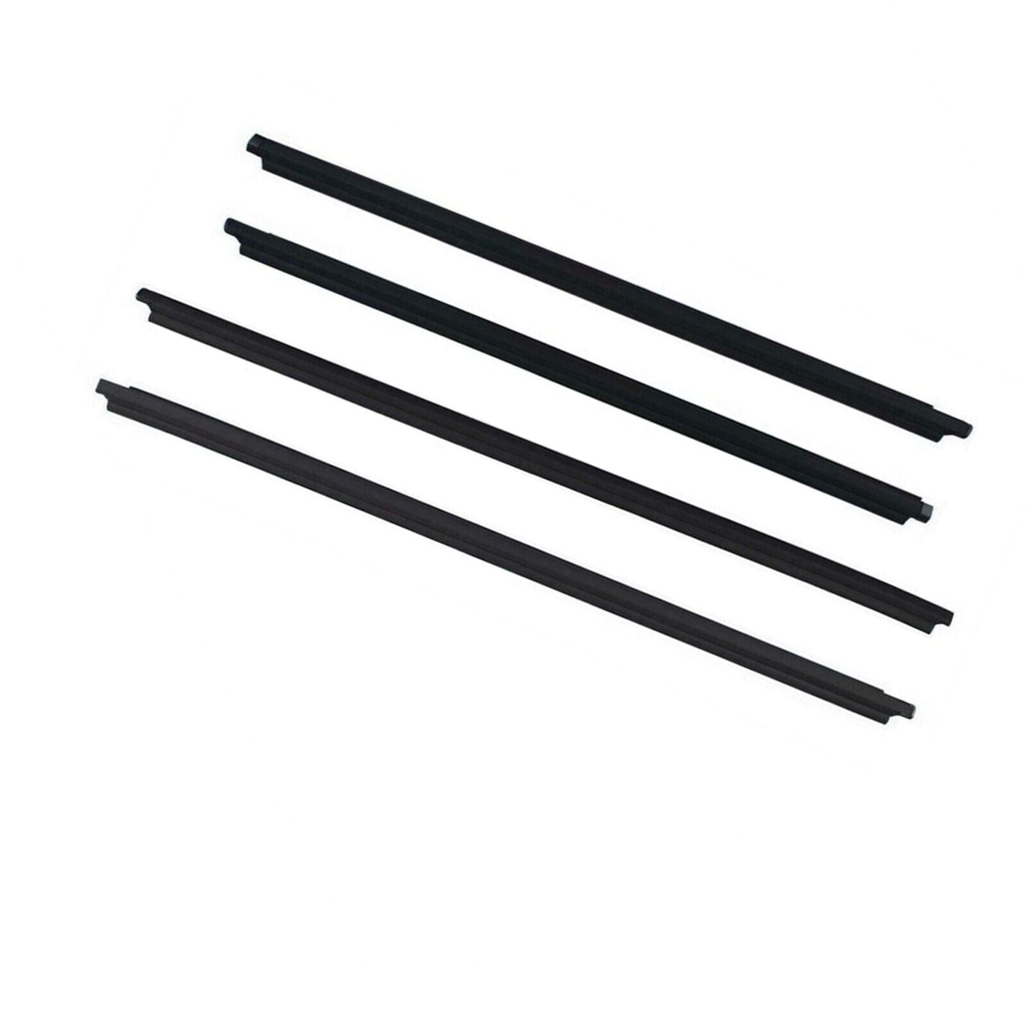 4Pcs Car Window Weatherstrip Black For Toyota Fortuner 2006-2011 Car Weatherstrip Window Moulding Trim weatherstrip