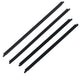 4Pcs Car Window Weatherstrip Black For Toyota Fortuner 2006-2011 Car Weatherstrip Window Moulding Trim weatherstrip
