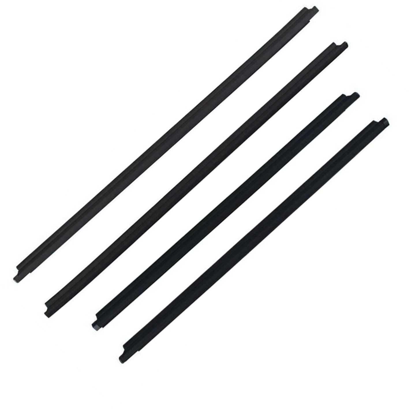 4Pcs Car Window Weatherstrip Black For Toyota Fortuner 2006-2011 Car Weatherstrip Window Moulding Trim weatherstrip