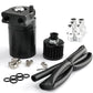 300ML Oil Catch Can Kit Universal Black Breather Baffled Aluminum Reservoir Tan EGRKIT Shop