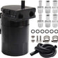 300ML Oil Catch Can Kit Universal Black Breather Baffled Aluminum Reservoir Tan EGRKIT Shop