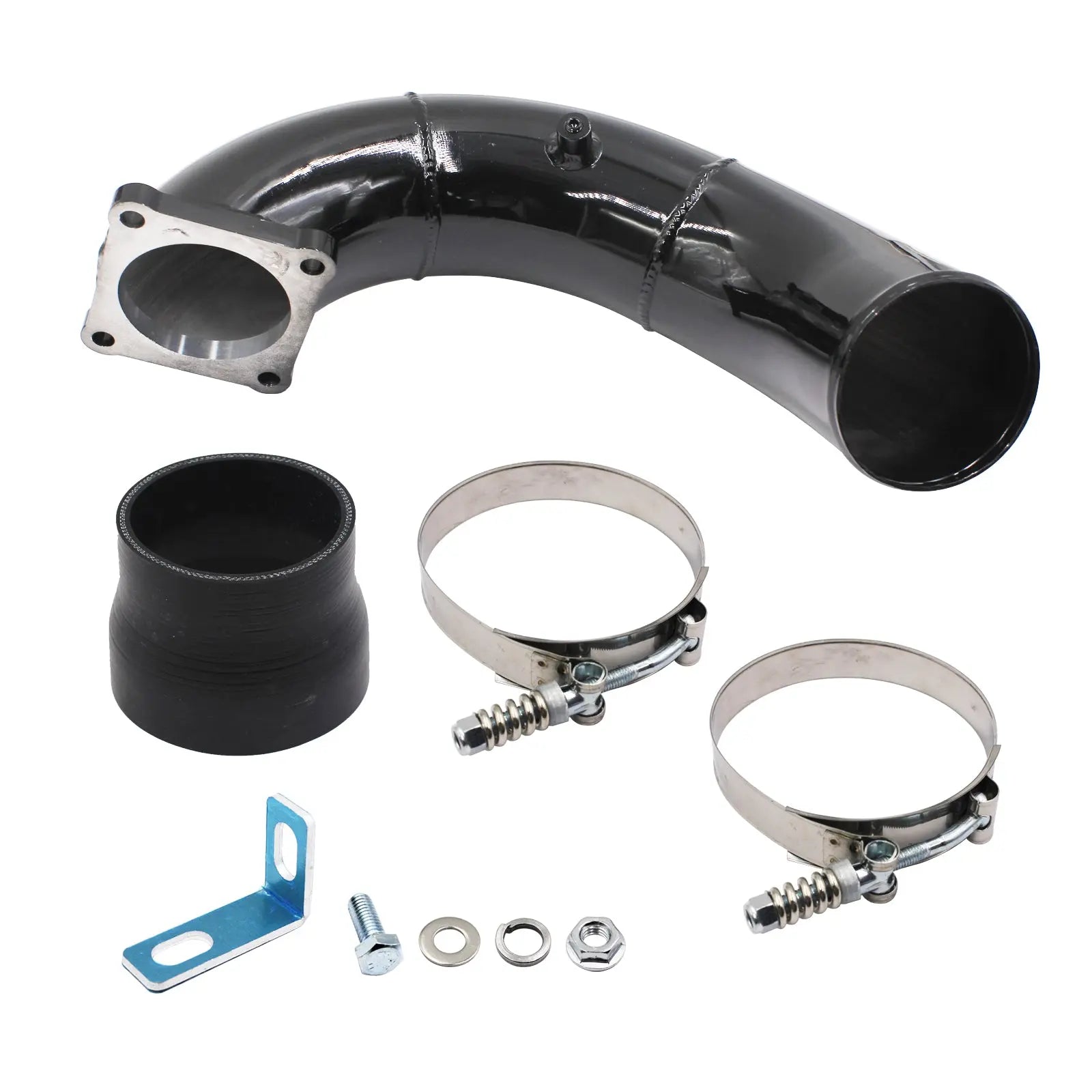 3.5" High Flow Intake ElbowL Charge Pipe For 1994 1995 1996 1997 1998 Dodge Ram 2500 3500 5.9L 12V Diesel Egr Kit