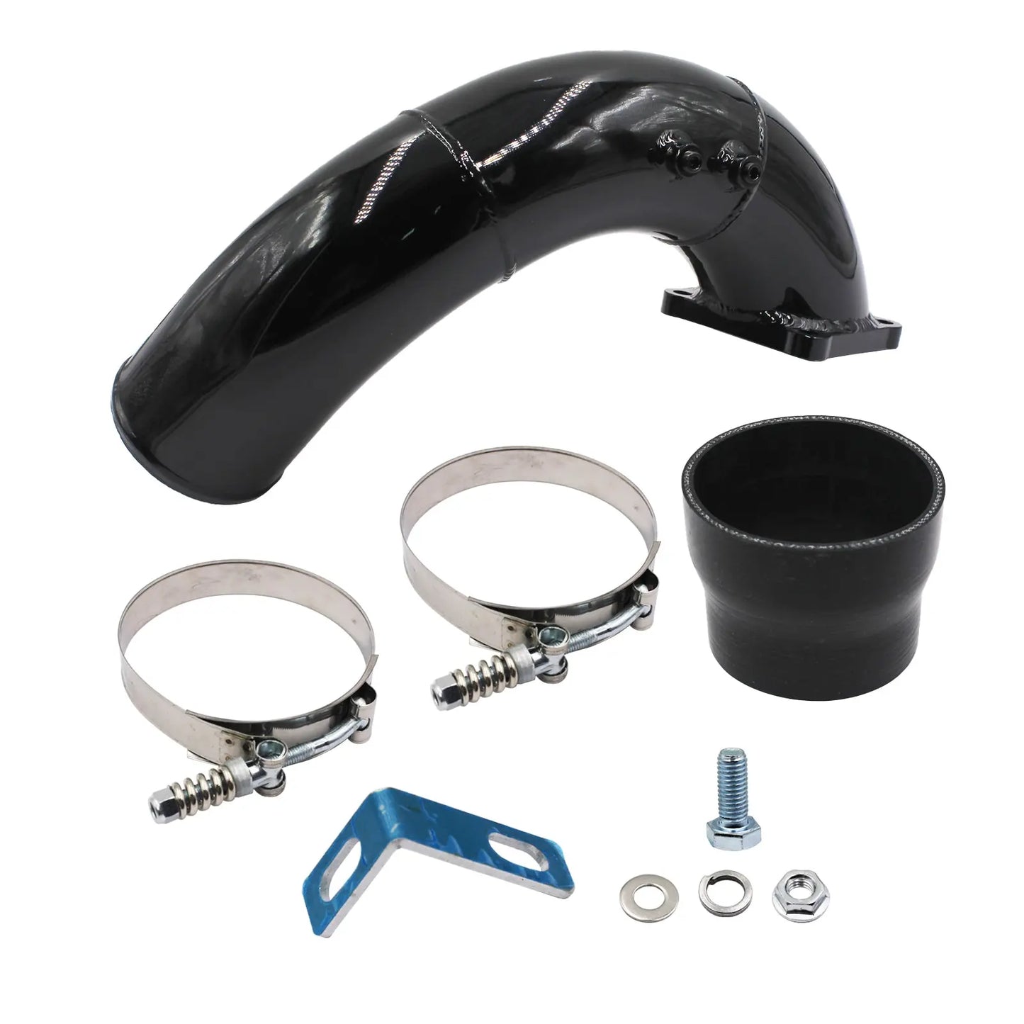 3.5" High Flow Intake ElbowL Charge Pipe For 1994 1995 1996 1997 1998 Dodge Ram 2500 3500 5.9L 12V Diesel Egr Kit