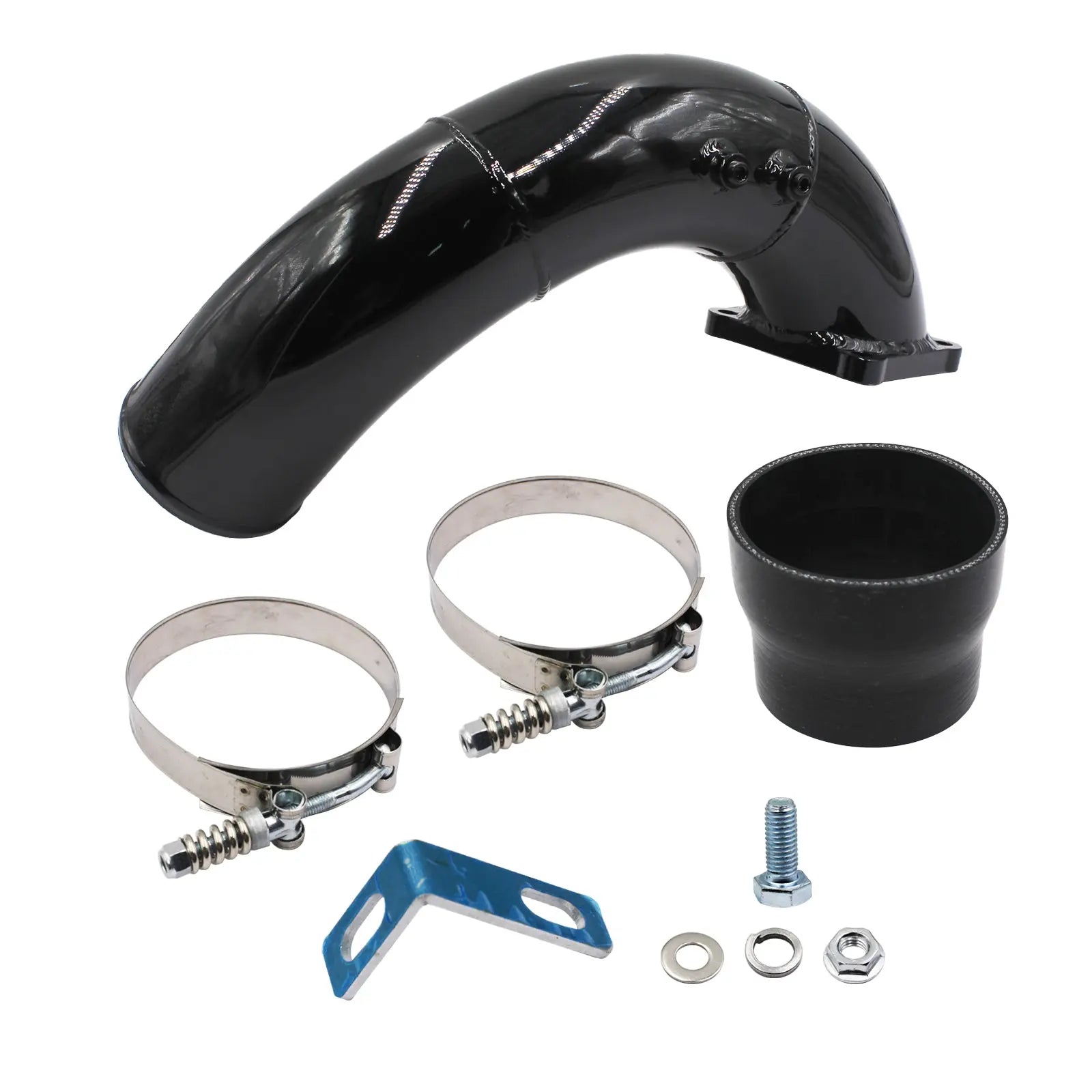 3.5" High Flow Intake ElbowL Charge Pipe For 1994 1995 1996 1997 1998 Dodge Ram 2500 3500 5.9L 12V Diesel Egr Kit