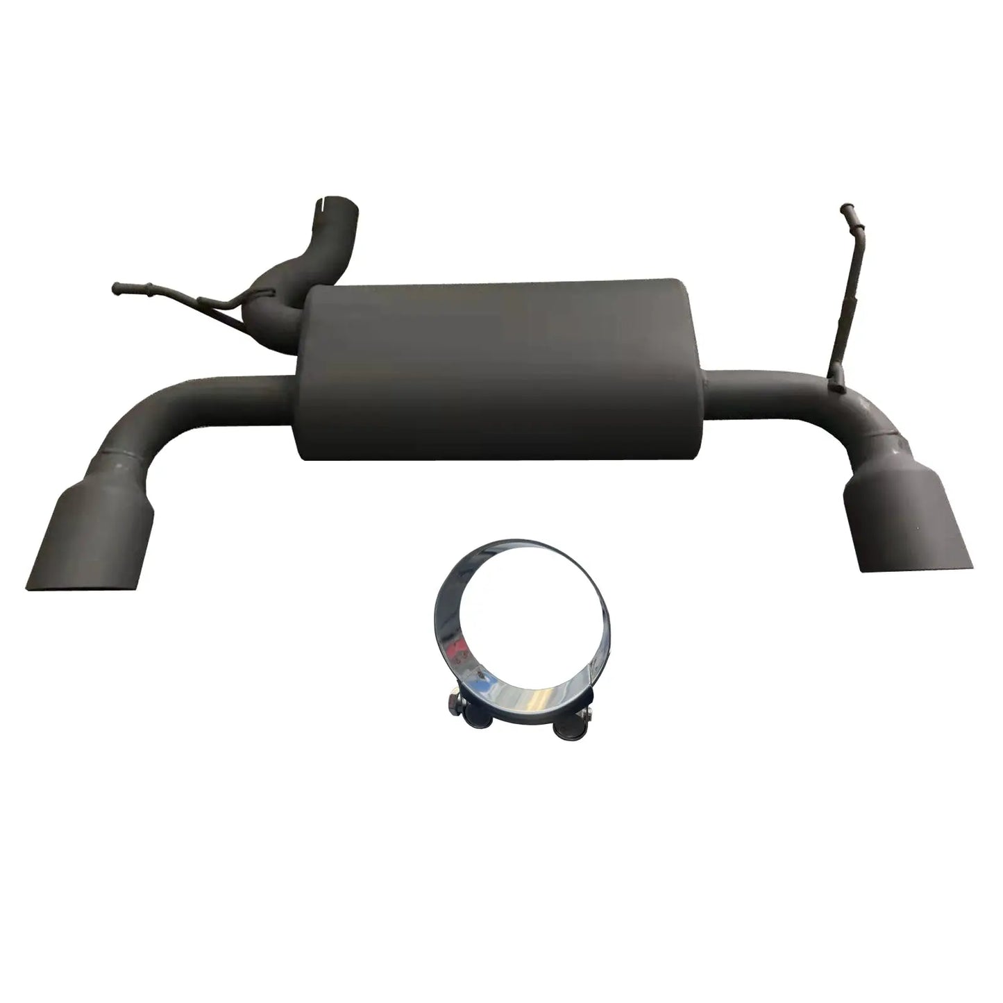 Dual CatBack Exhaust Muffler System Fits 07-17 Jeep Wrangler JK 2/4DR Black EGRKIT Shop
