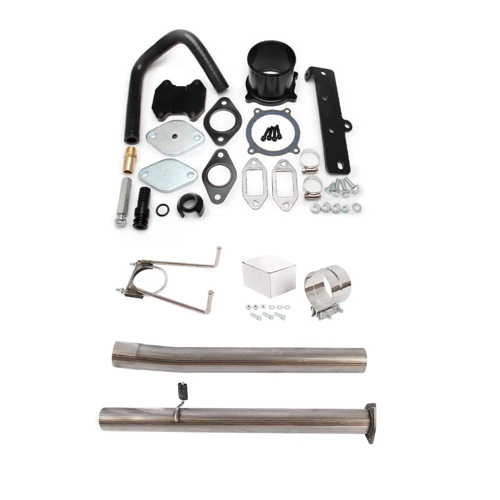 EGR Delete Cooler & Throttle Valve Muffler Pipe  Kit 6.7L Cummins Diesel For 2013 - 18 Dodge Ram 2500 3500 4500 5500 Egr Kit